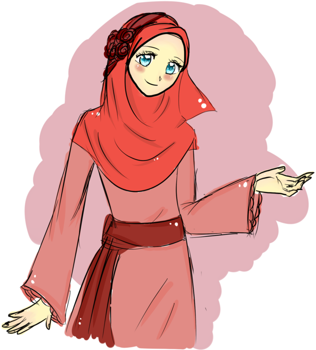 Our Social Media Team Consists Of- - Women Hijab Cartoon Png (900x900), Png Download