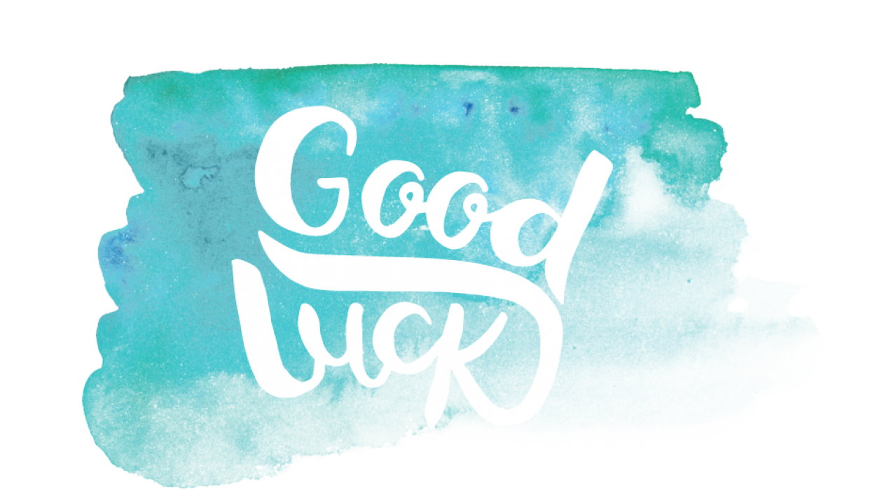 Good Luck - Calligraphy (800x450), Png Download