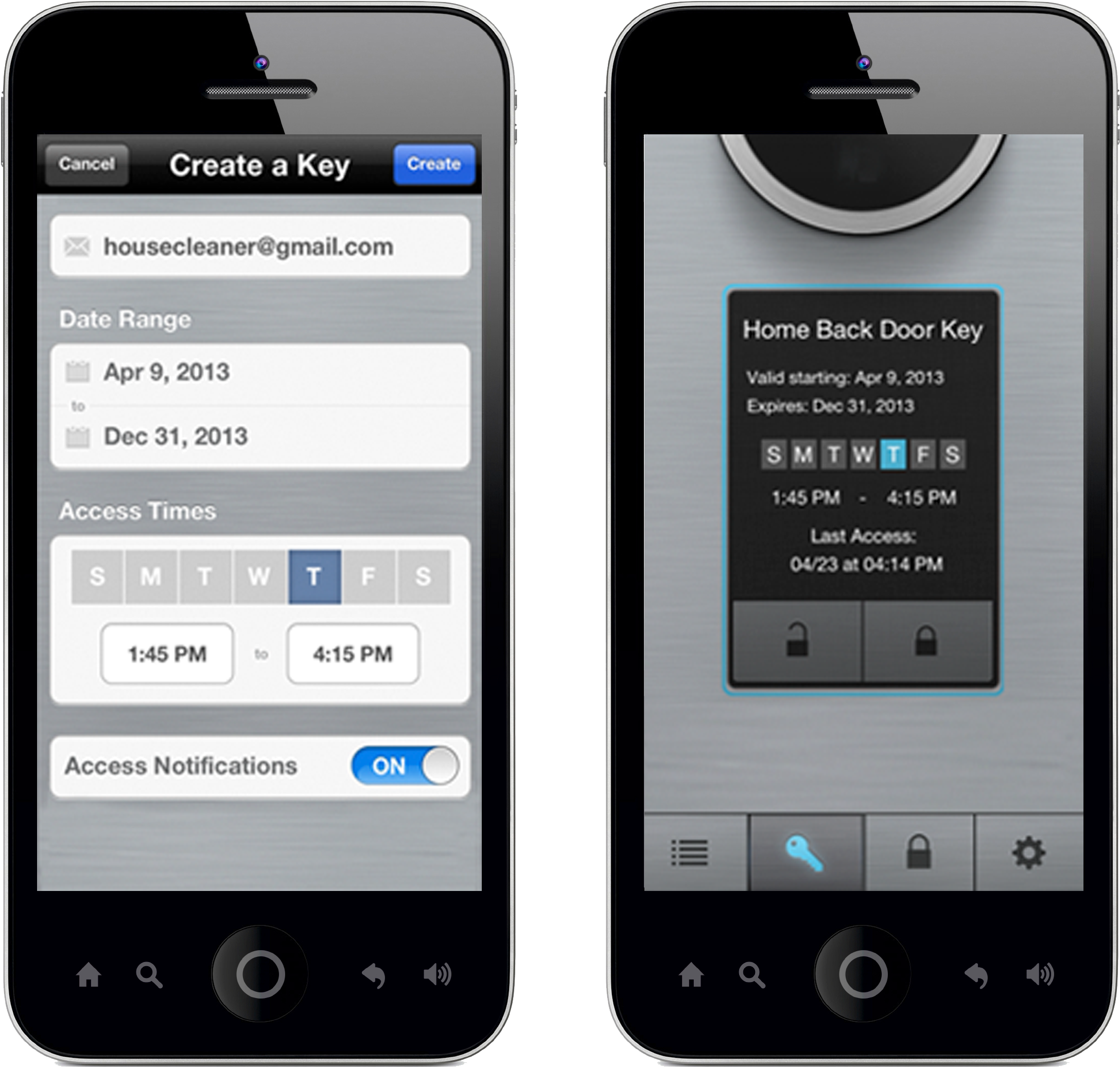 Geardiary Goji Smart Lock Create A Key - Goji Smart Lock (2718x2707), Png Download