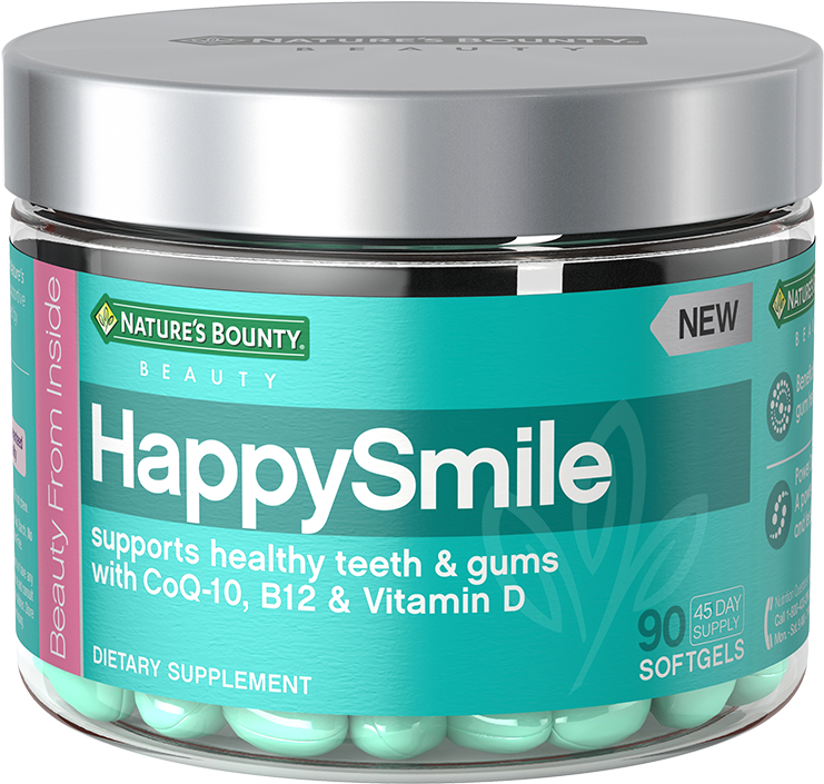 Healthy Teeth And Gums - Vitamin (750x1000), Png Download