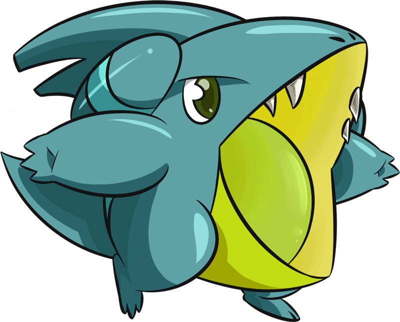 Shiny Gible Pok - Gible Png (800x644), Png Download