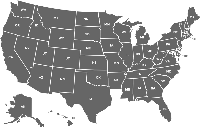 As Shown On The Map Above, Solscapes Is Able To Serve - Us States Map Svg (858x531), Png Download