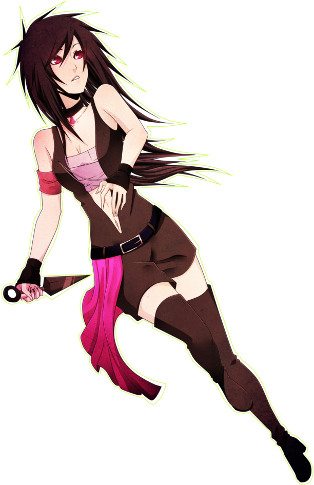 Anime Inspiration › - Anime Ninja Girl Oc (845x1023), Png Download