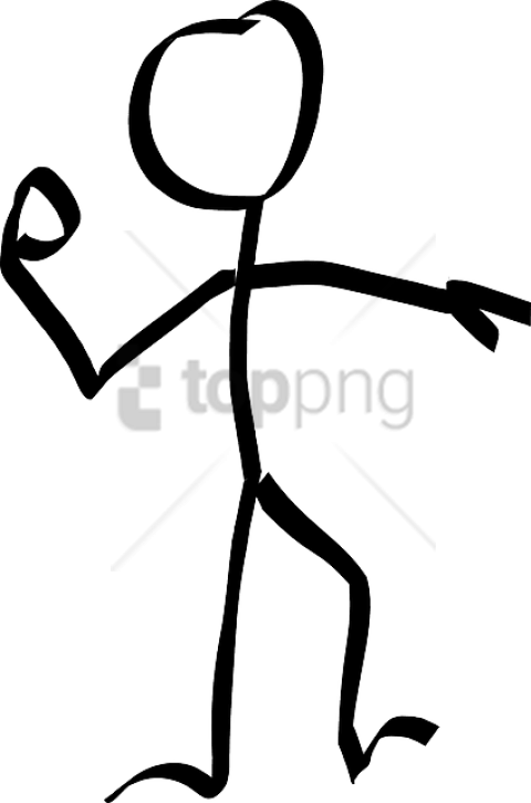 Free Png Download Fighting Stick Figure Png Images - Stick Figure No Background (480x725), Png Download