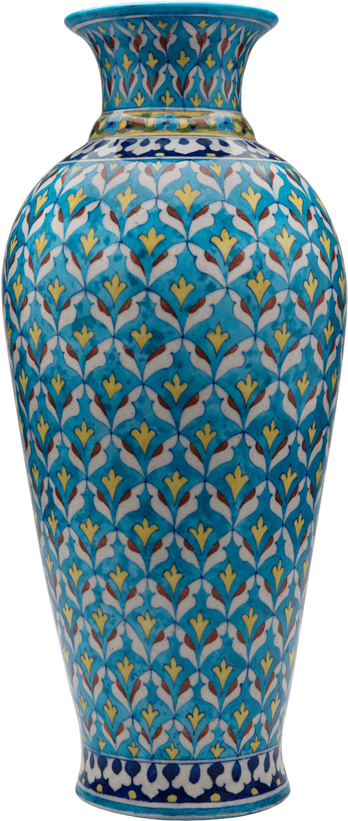 Curocarte Blue Pottery Designer Flower Vase Online - Ceramic Vase Blue Pottery Big Size (1920x1920), Png Download