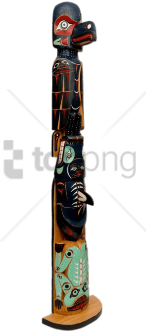 Free Png Killer Whale And Raven Totem Pole Png Image - Totems Northwest Coast Art (480x667), Png Download