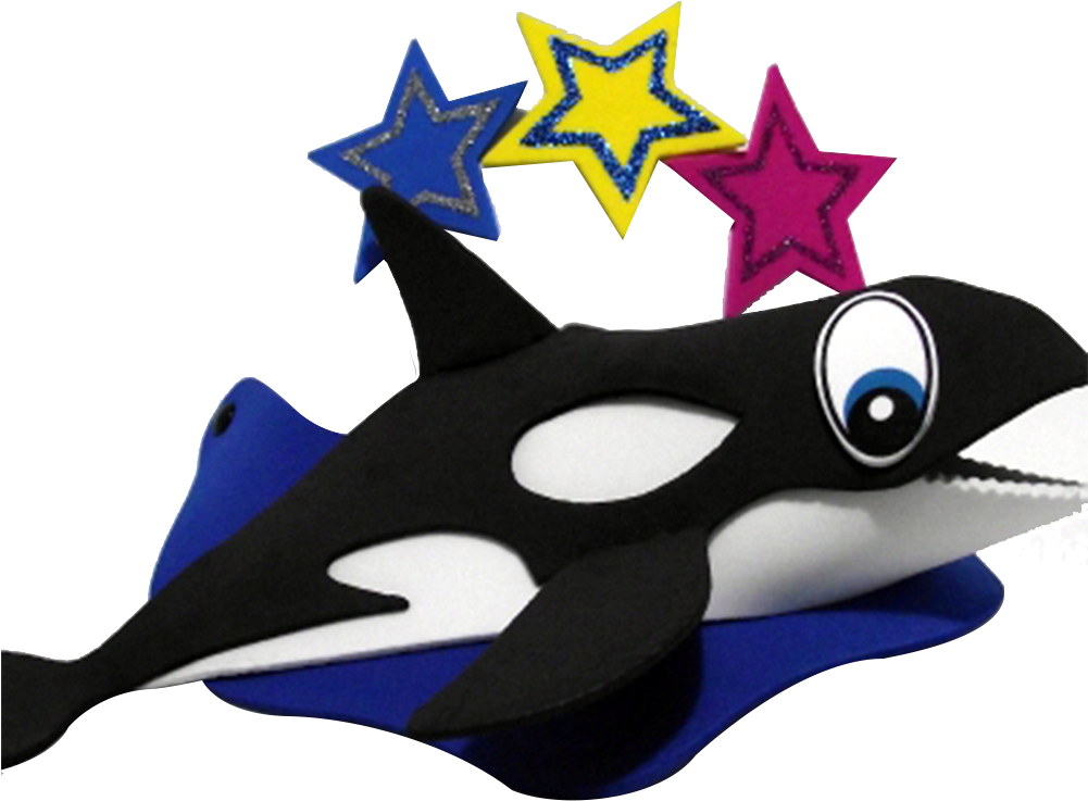 Killer Whale Visor - Stuffed Toy (1000x1000), Png Download