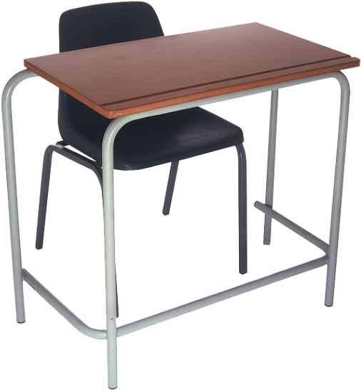 Single Secondary Desk - Writing Desk (683x683), Png Download