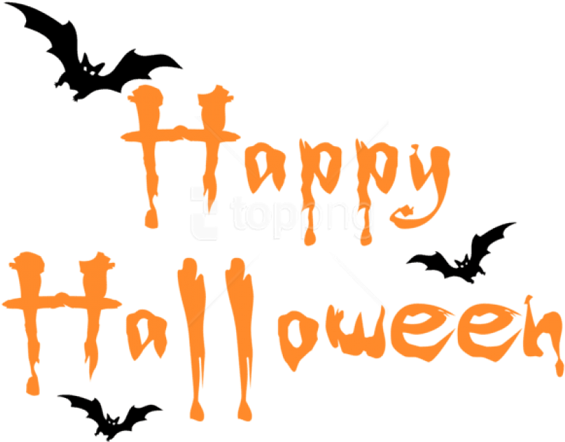 Free Png Download Happy Halloween Png Clipar Png Images - Feliz Halloween Em Ingles (850x663), Png Download