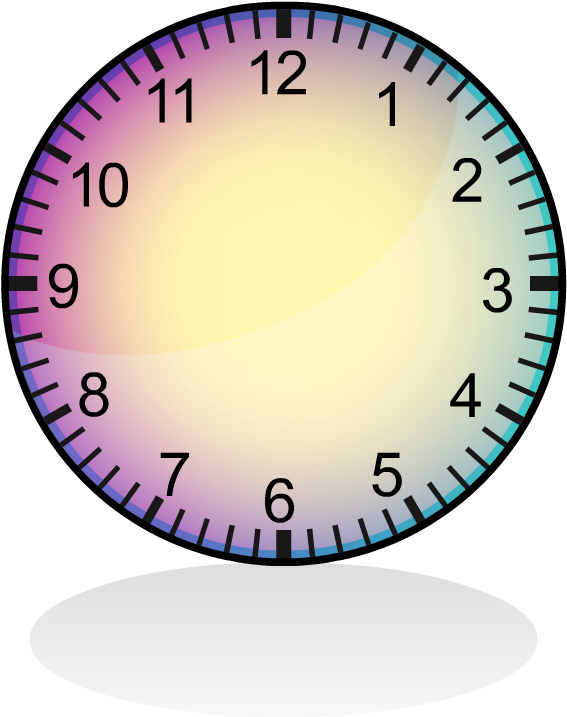 Analogue Clock - Tiempo Para Estudiar (638x750), Png Download
