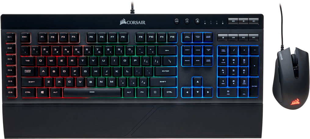 Corsair K55 Harpoon Rgb (1056x606), Png Download