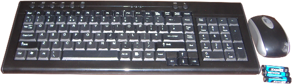 Keyboard Mouse Deskset Qwerty Uk Wireless Multimedia - Keyboard (600x600), Png Download