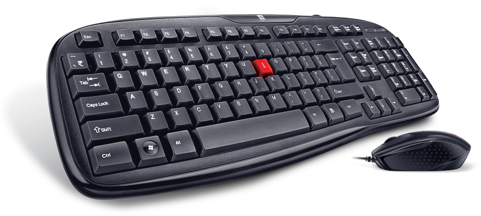 Click To Enlarge - Iball Wireless Keyboard And Mouse (1000x1000), Png Download