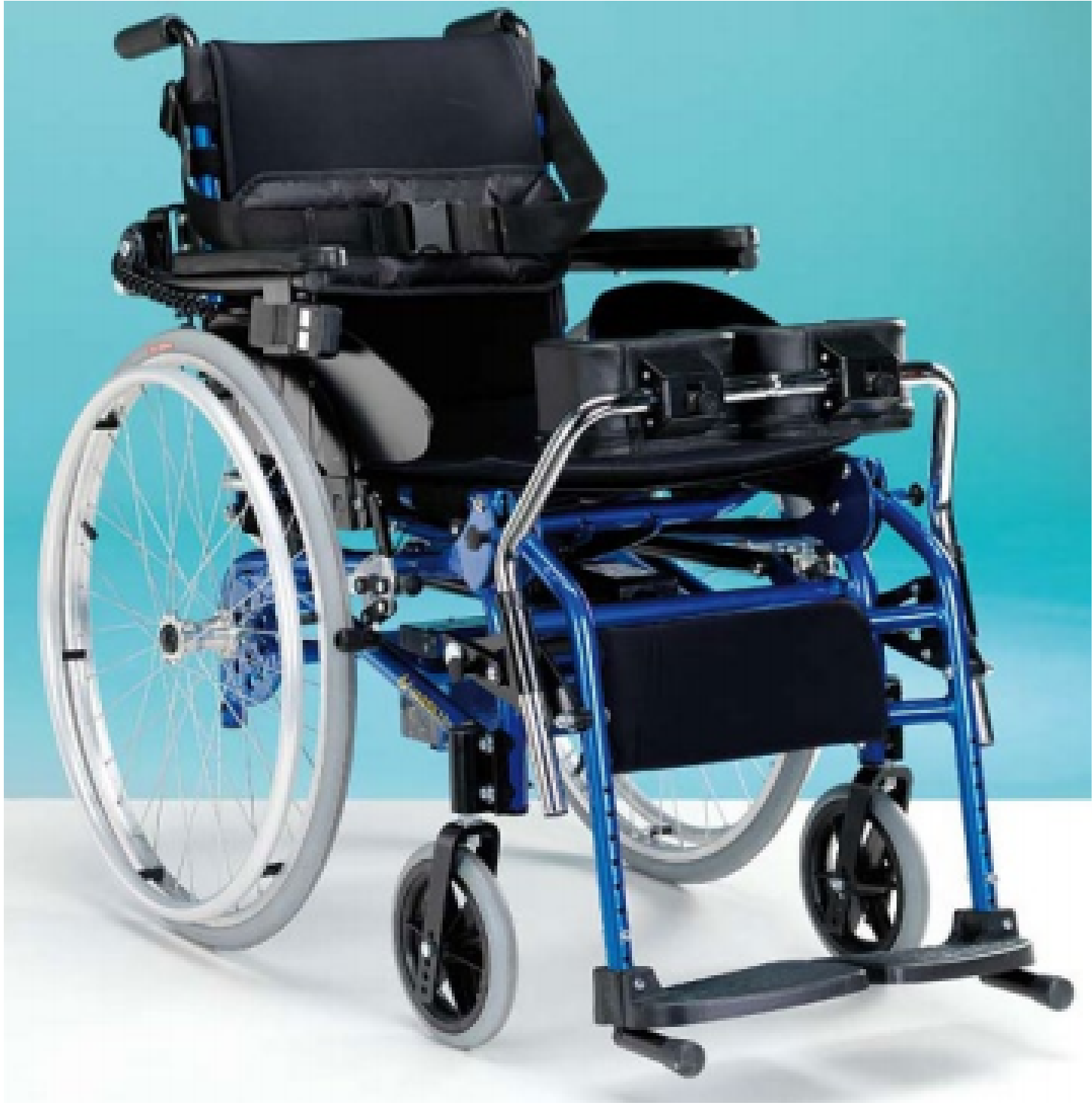 64 Hi-lo Manual Standing Wheelchair - 18.64 Hi Lo Manual Standing Wheelchair (2083x1458), Png Download