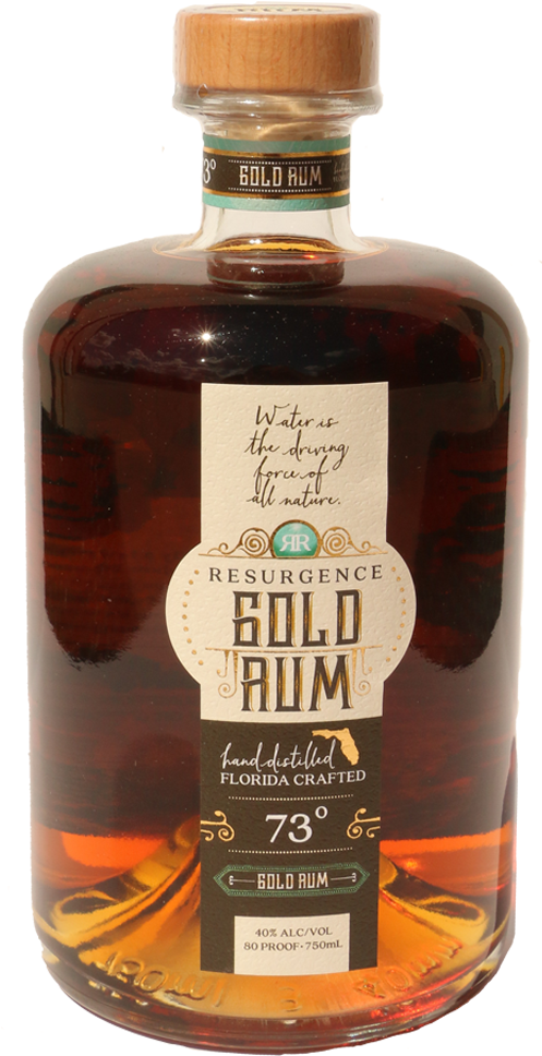 Gold Rum - 73 Degrees - Blended Whiskey (538x1028), Png Download