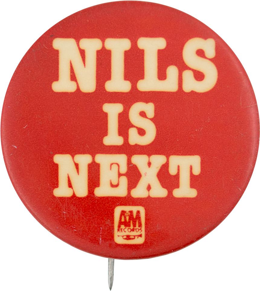 Nils Is Next Music Button Museum - A&m Records (1000x1032), Png Download