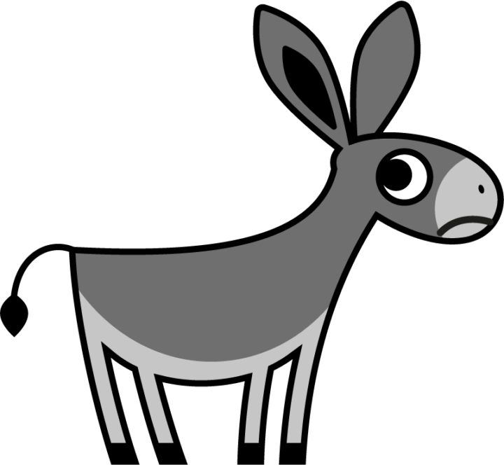 Mule Clipart Sad - Sad Cartoon Mule Transparent (720x664), Png Download