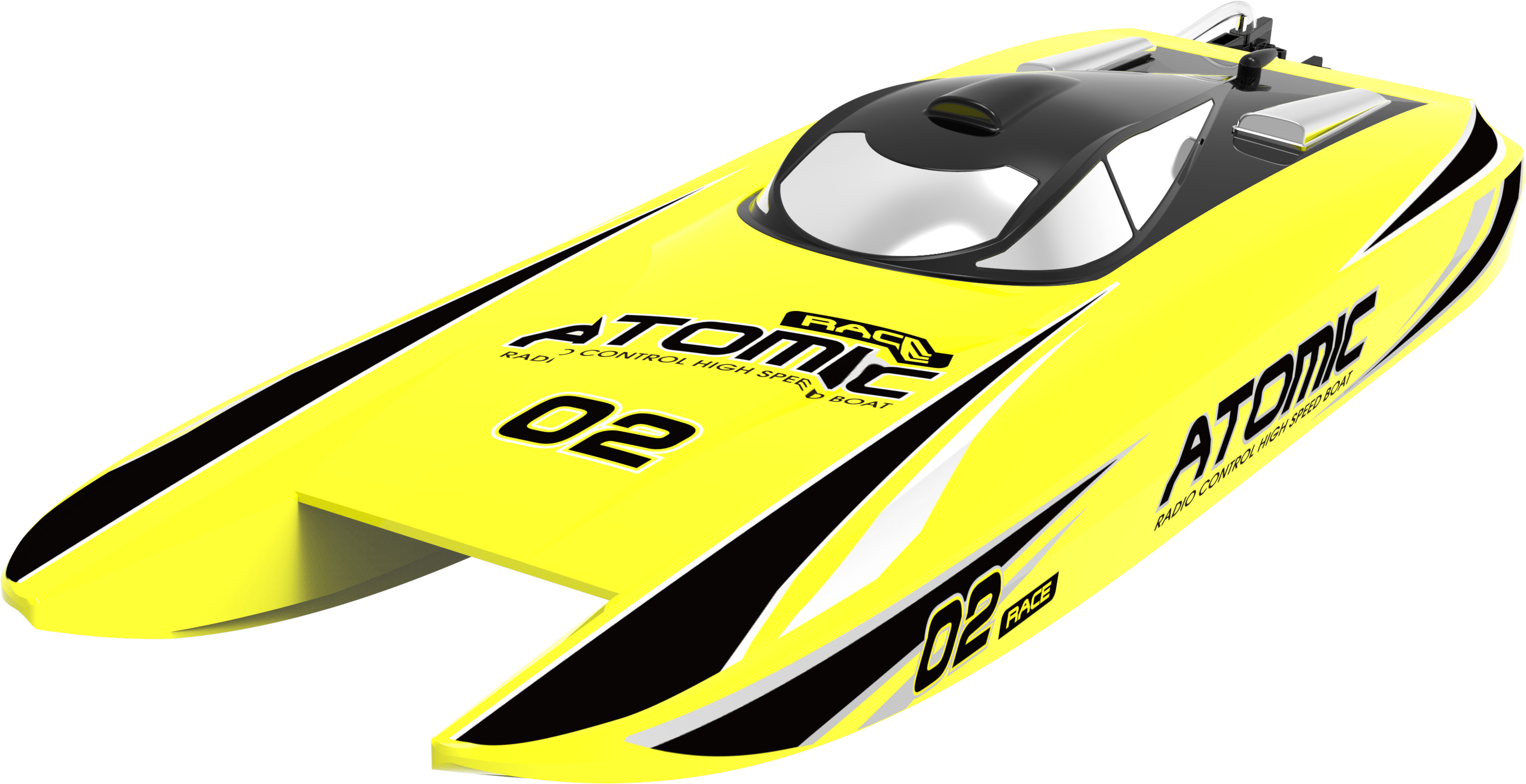 Volantex Rc Atomic High Speed 50km/h Strong Abs Unibody - Speedboat (5000x3944), Png Download