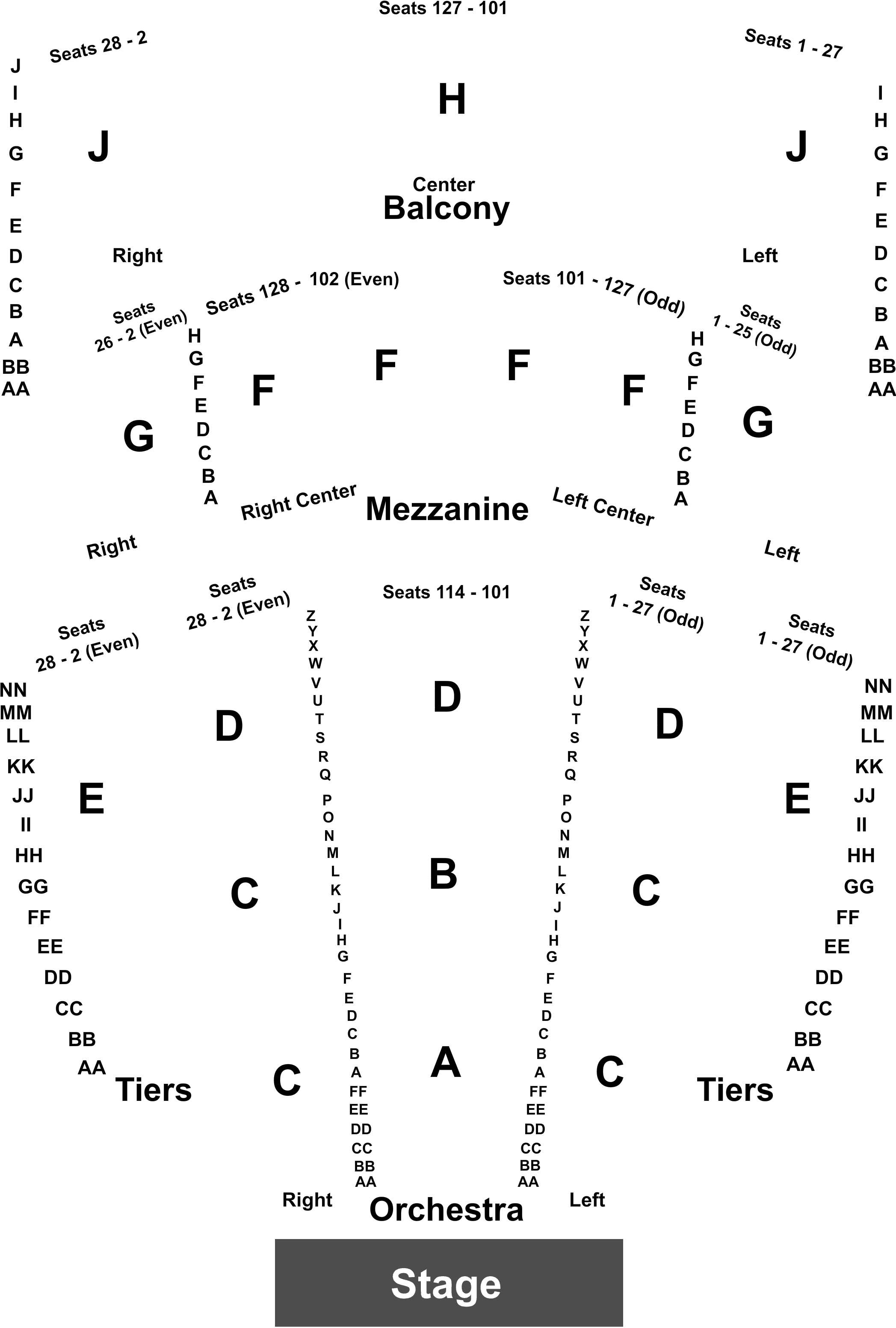 Event Info - Children Of A Lesser God Seating Chart (2100x3400), Png Download