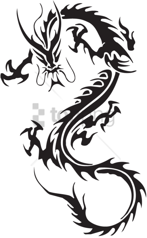 Free Png Color Tattoo Png Png Image With Transparent - Dragon Tattoo Transparent Background (480x777), Png Download