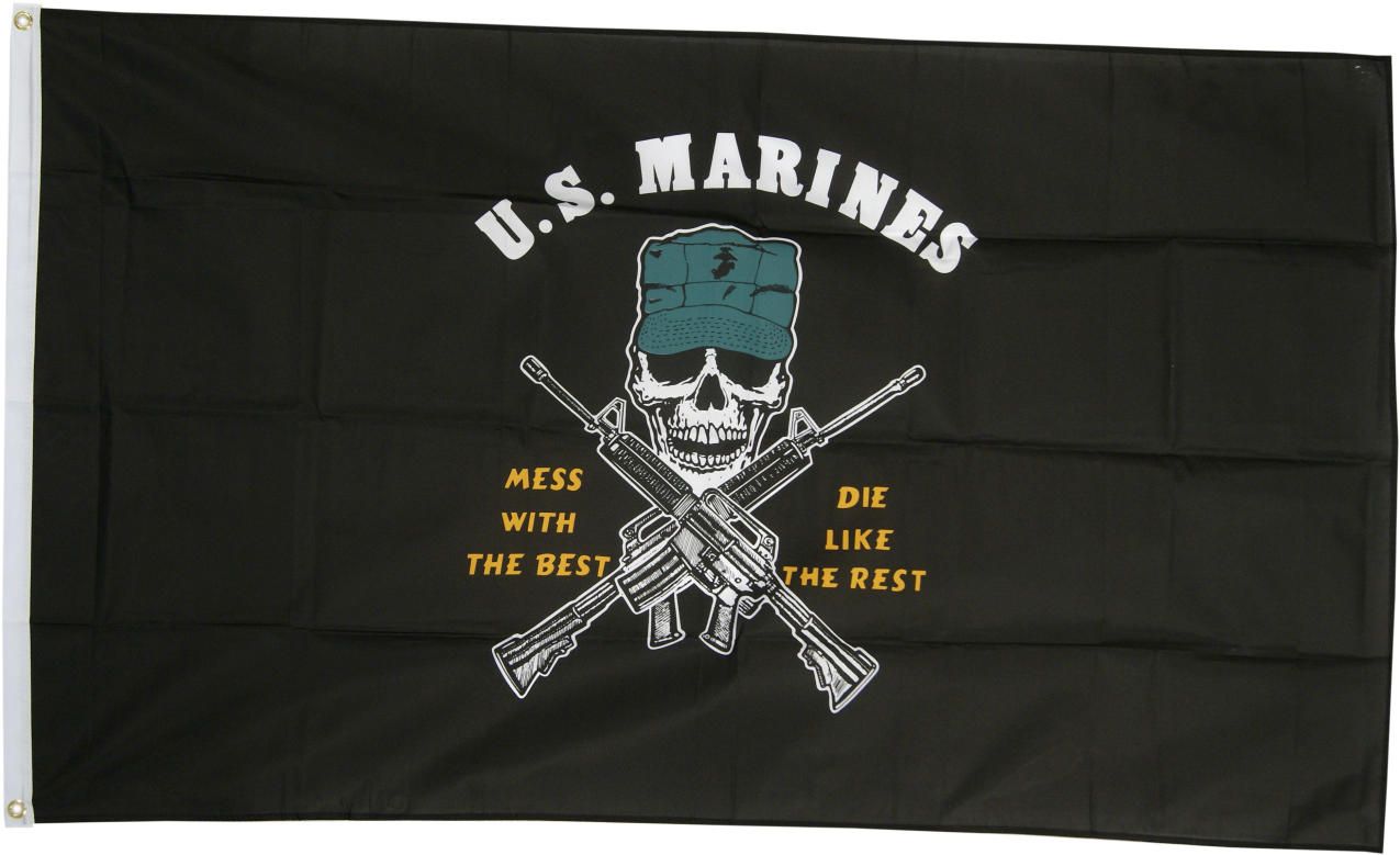 Buy Usa Us Marine Corps Mess With The Best Flags At - Marines Mess With The Best (1500x998), Png Download