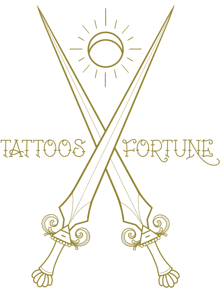 Tattoos And Fortune - Line Art (1000x1282), Png Download