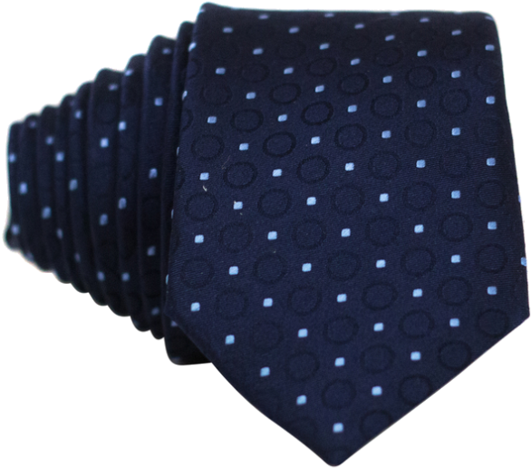 Blue Dot And Circles Necktie - Polka Dot (600x600), Png Download