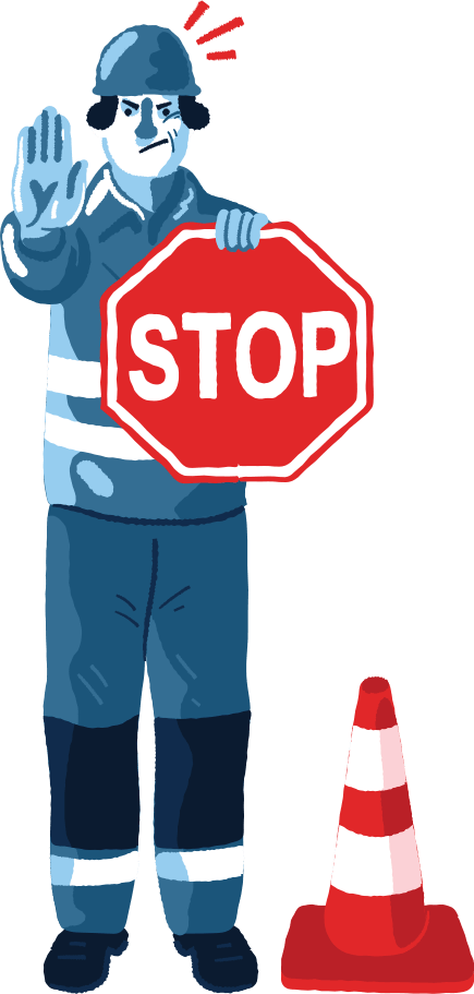 Page Under Construction - Stop Sign (435x911), Png Download