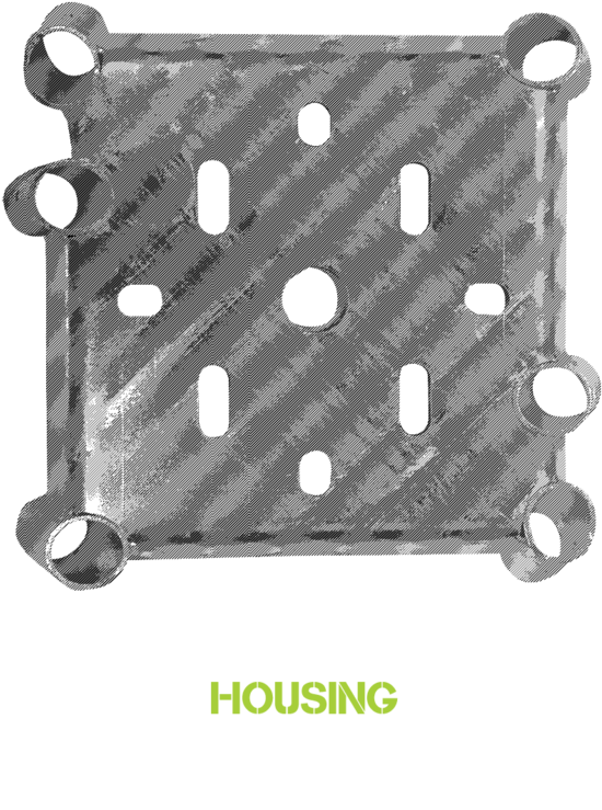 3 X 16mm Holes Micro Piles - Polka Dot (1000x1000), Png Download