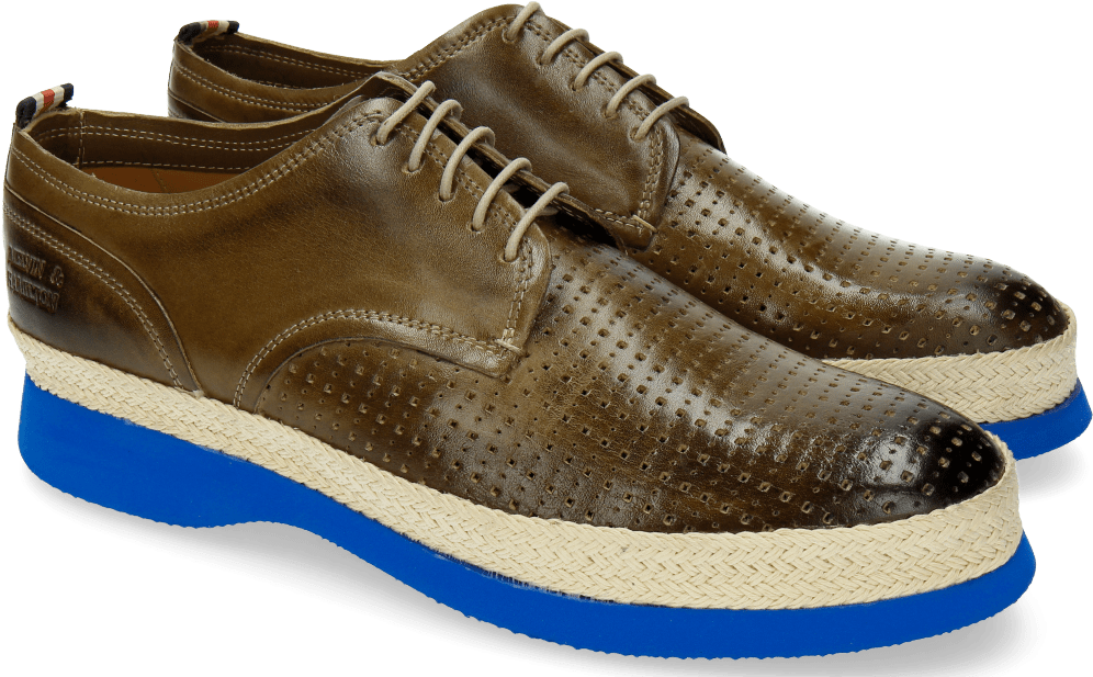 Derby Shoes Elia 1 Perfo Square Oxygen - Suede (1024x1024), Png Download