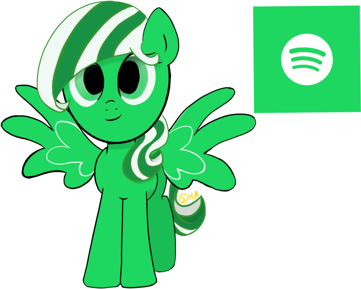 Osha, Cute, Cutie Mark, Female, Looking At You, Mare, - Spotify (1260x1024), Png Download