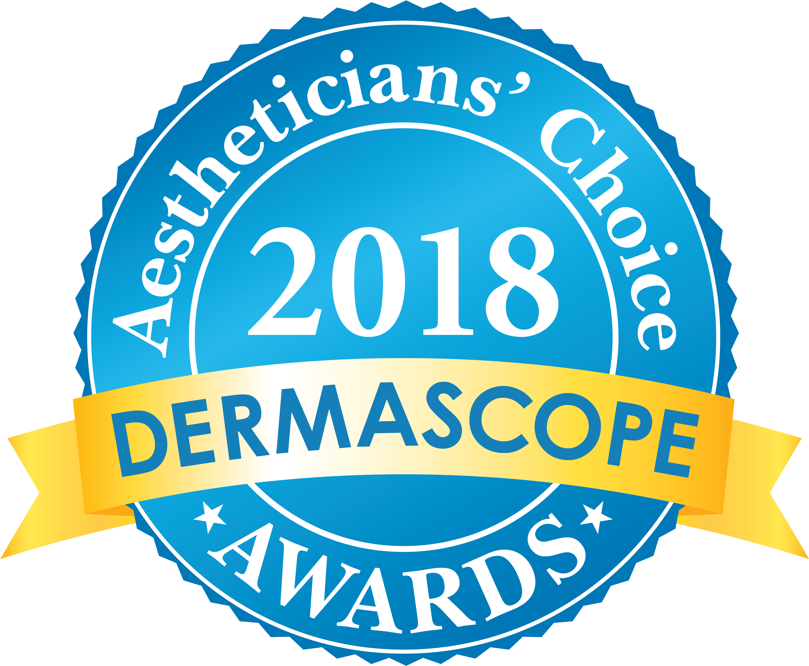 It's Very Easy To Use, Just Gently Massage Vein-guard™ - Dermascope Aestheticians Choice Awards 2017 (3180x2711), Png Download
