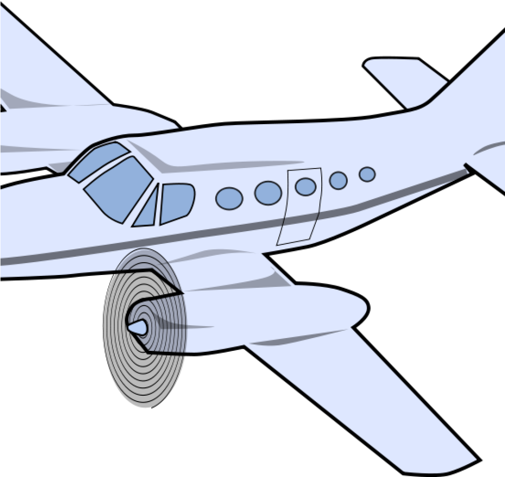 Airplane Clipart Free Cartoon Airplane Clipart Clipart - Transparent Background Airplane Clipart (1024x1024), Png Download