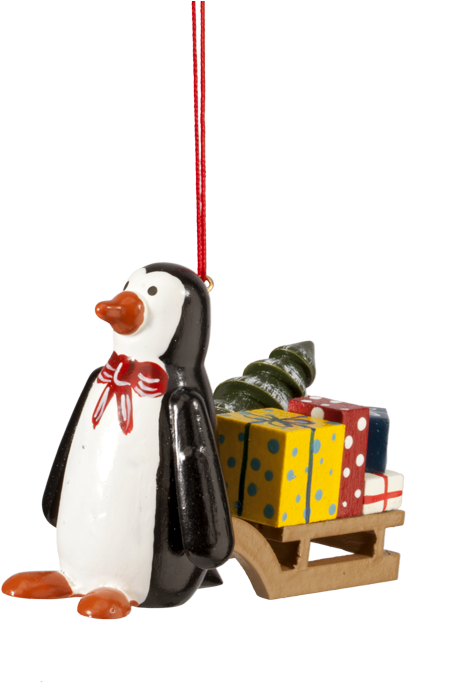 Penguin With Sleigh - Adã©lie Penguin (561x700), Png Download