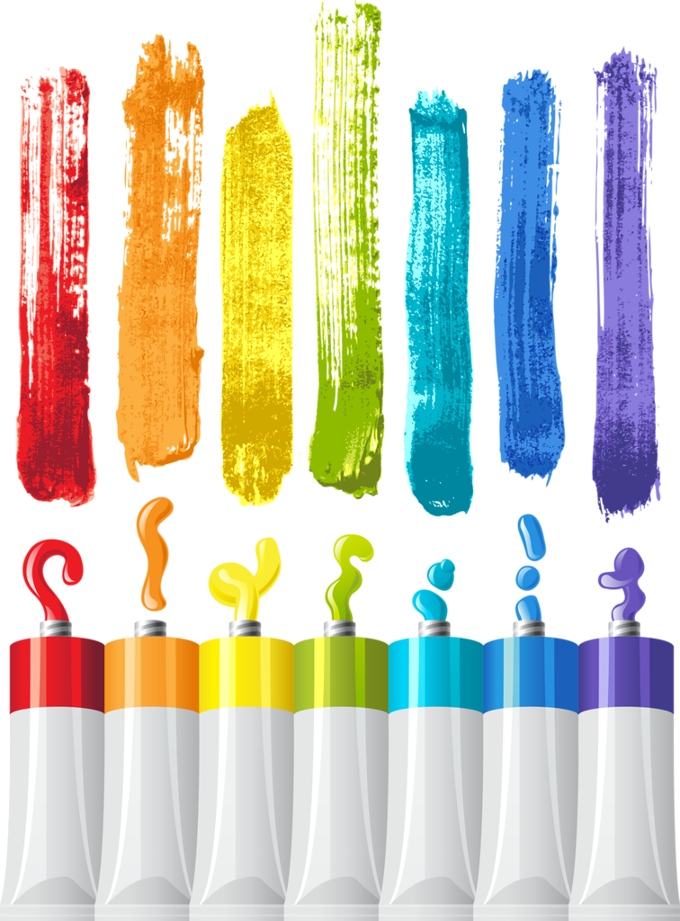 Tubes Ambiances Déco Bright Paint Colors, Paint Vector, - Paint (756x1024), Png Download