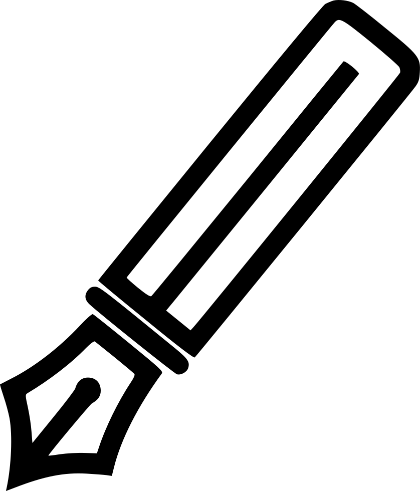 Fountain Pen Comments (838x980), Png Download