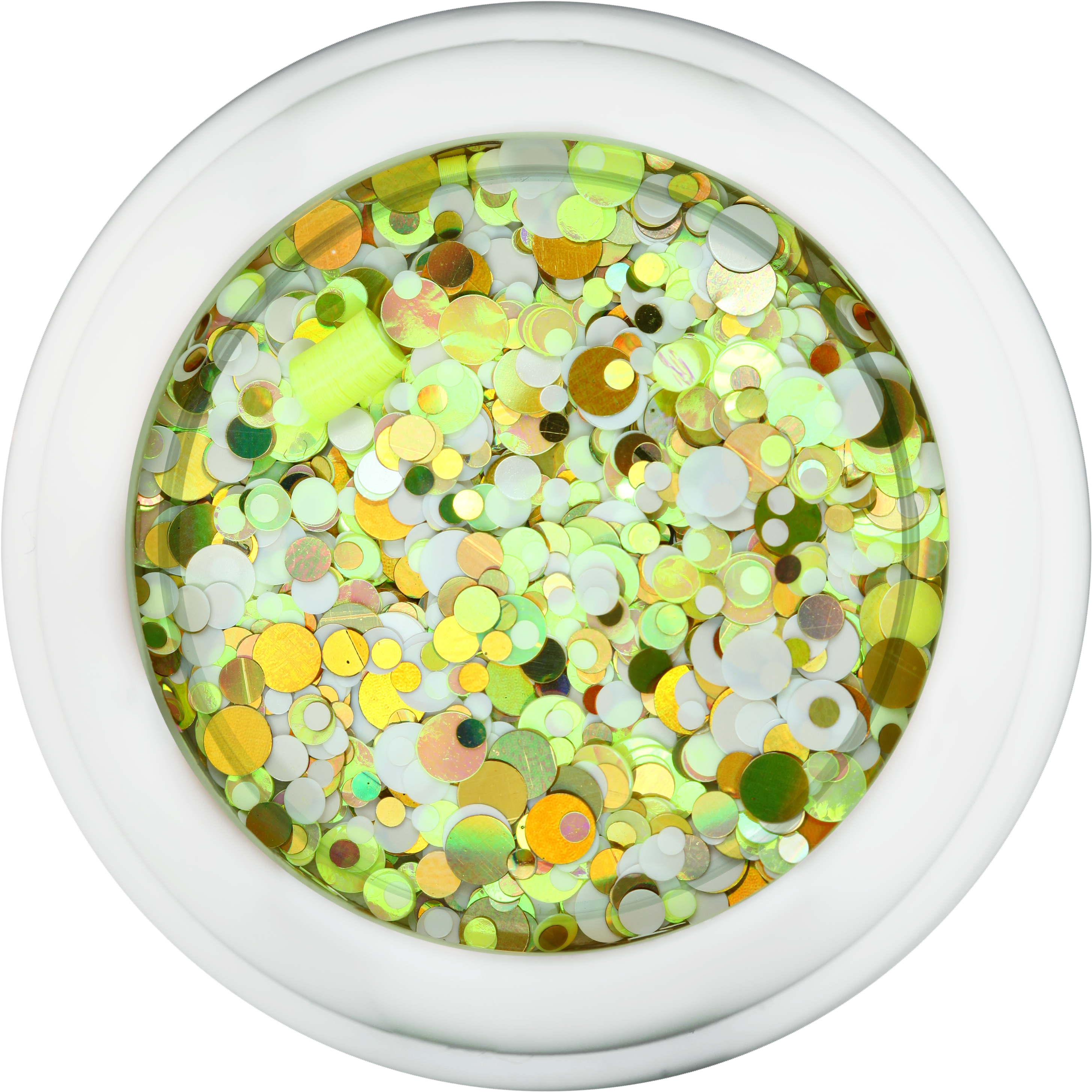 Cre8tion Nail Art Designed Confetti Glitter - Circle (3727x3744), Png Download