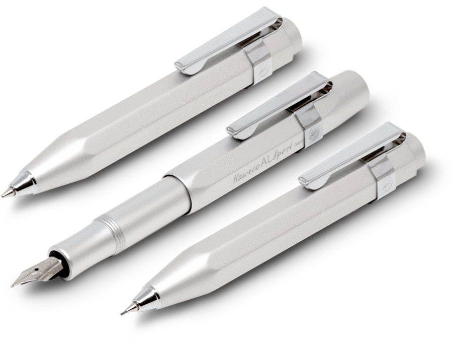 Kaweco 'al Sport' Series In Silver - Stationery (1024x838), Png Download