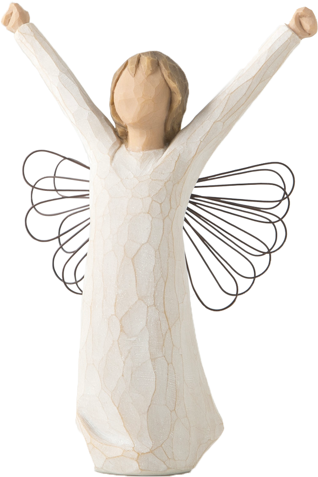Courage Angel Figurine - Willow Tree (1000x1000), Png Download