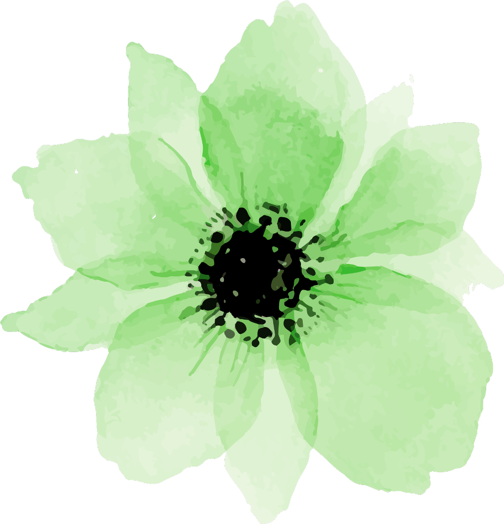 Flower Sticker - Watercolor Painting (1024x1064), Png Download