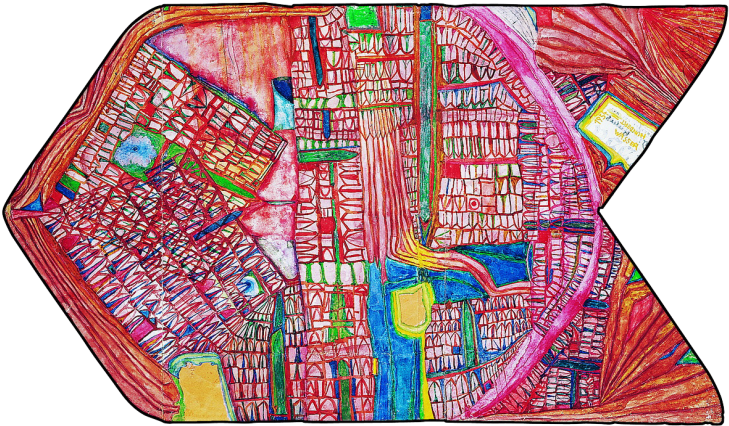 Watercolour And Indelible Pencil On An Envelope Opened - Art (800x524), Png Download