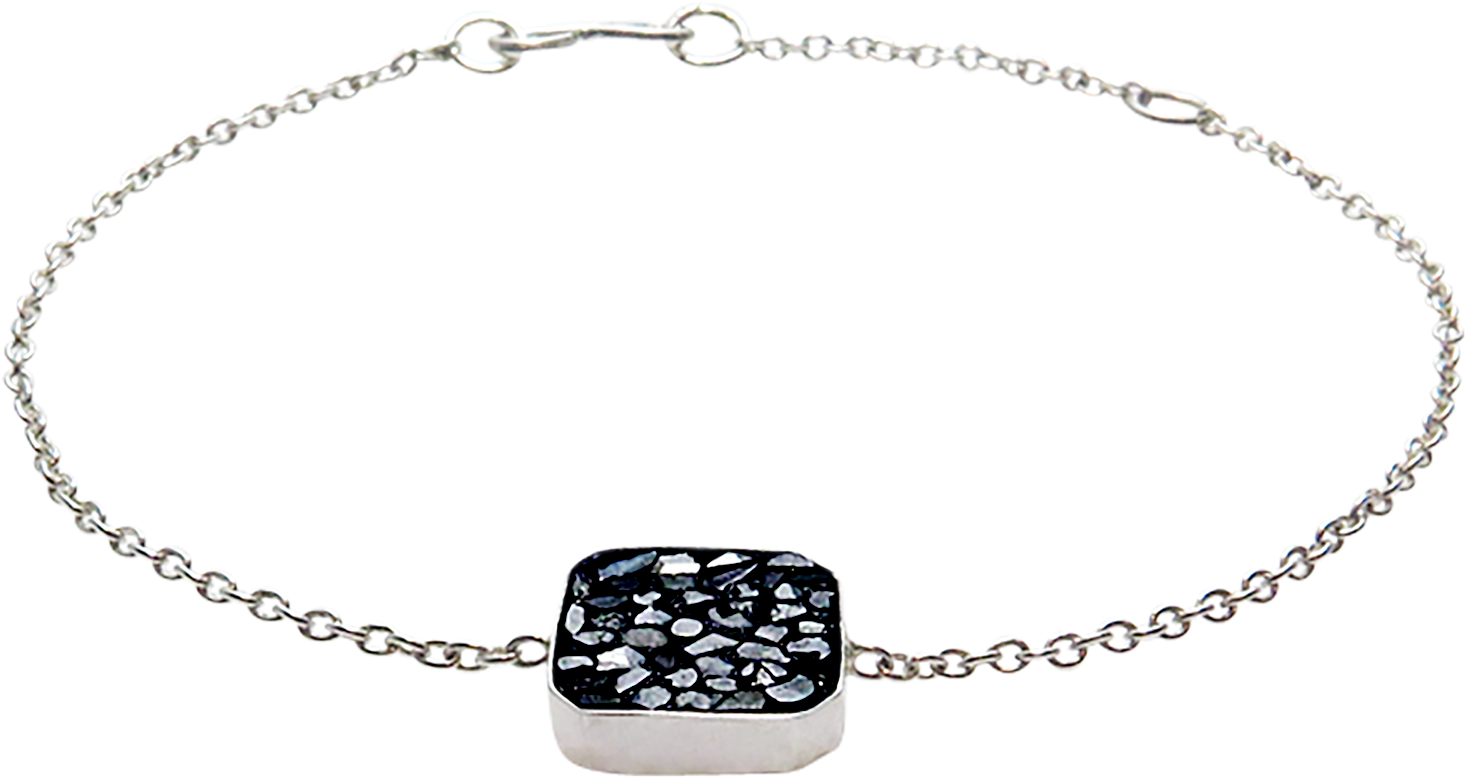 Raw Cut Diamond Square Bracelet - Bracelet (2000x2000), Png Download