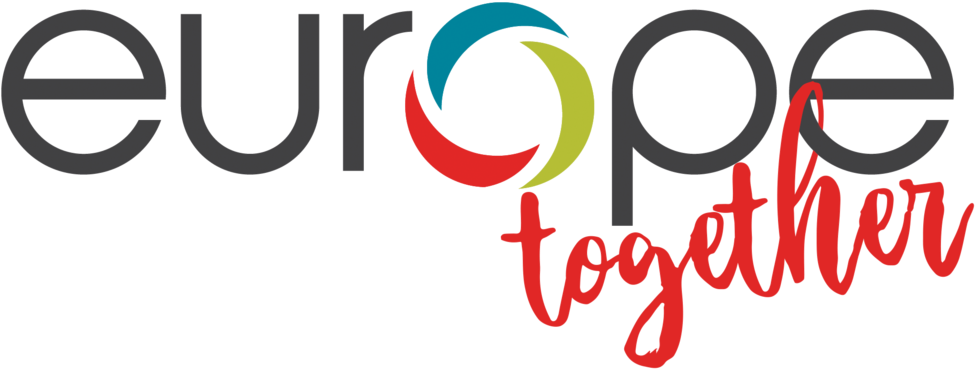 Europe Together Logo Charcoal - Recycle Bin For Bottle And Cans (1000x395), Png Download