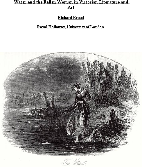 Water And The Fallen Woman In Victorian Literature - Illustration (595x842), Png Download