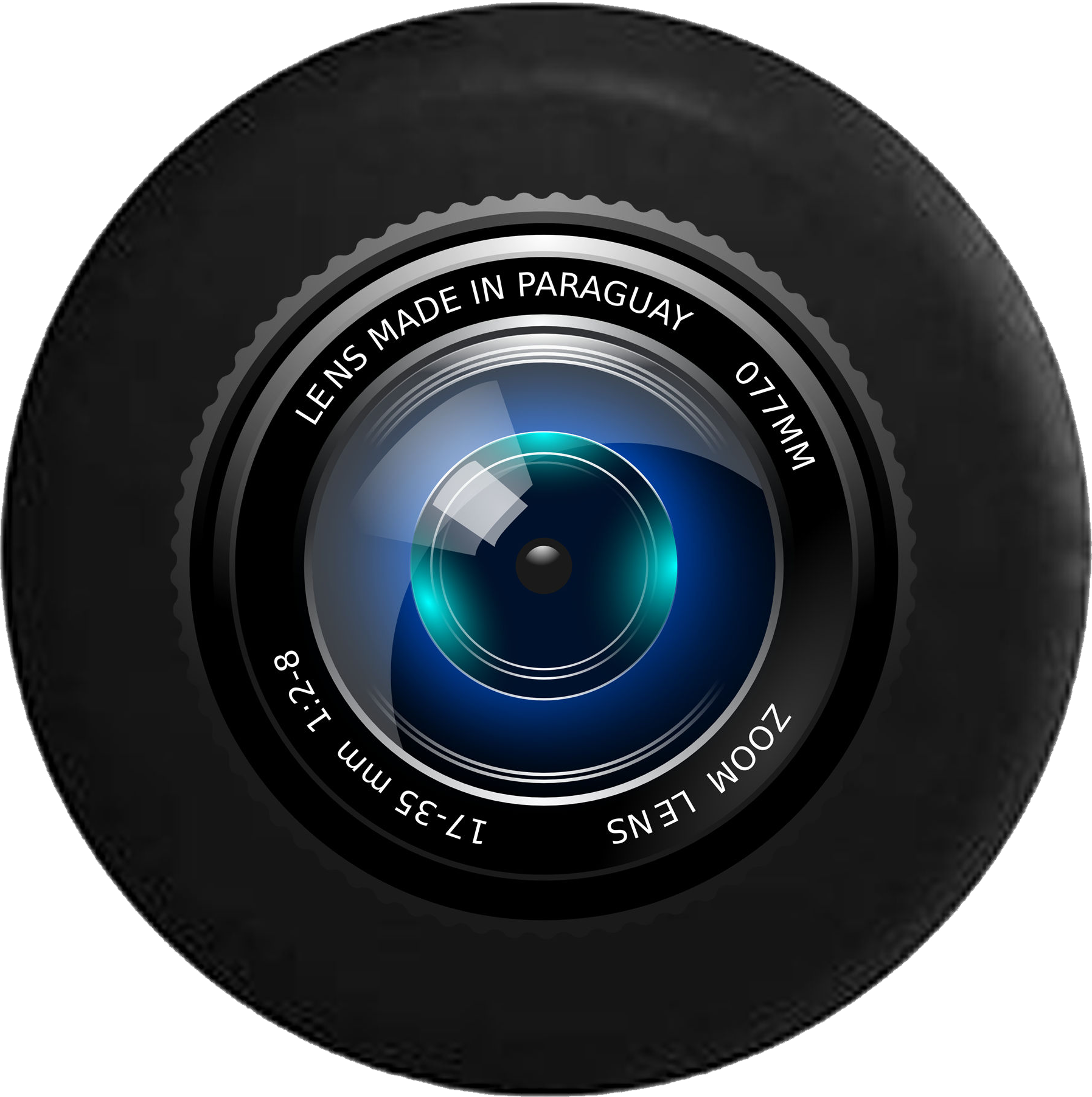 Photography Zoom Camera Lens Jeep Camper Spare Tire - Vector Camera Lens Png (1795x1803), Png Download