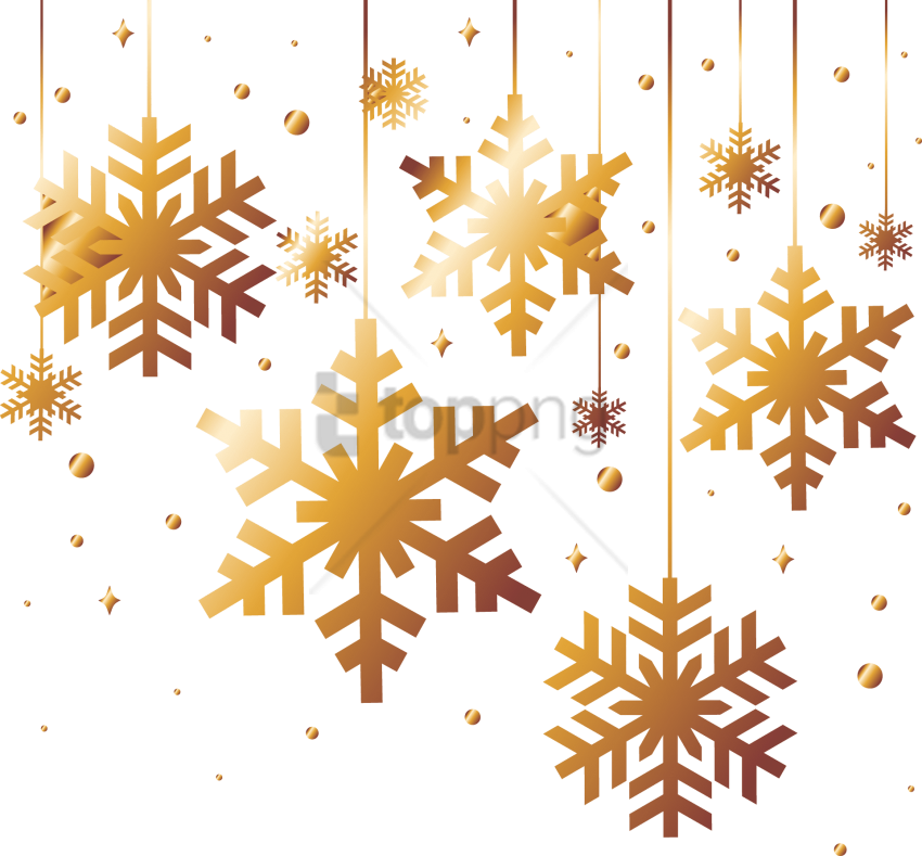 Free Png Download Copos De Nieve Navidad Png Images - Gold Christmas Snowflake Png (850x789), Png Download