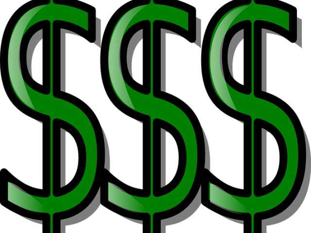 Money Symbols - Clip Art Money Sign (640x480), Png Download