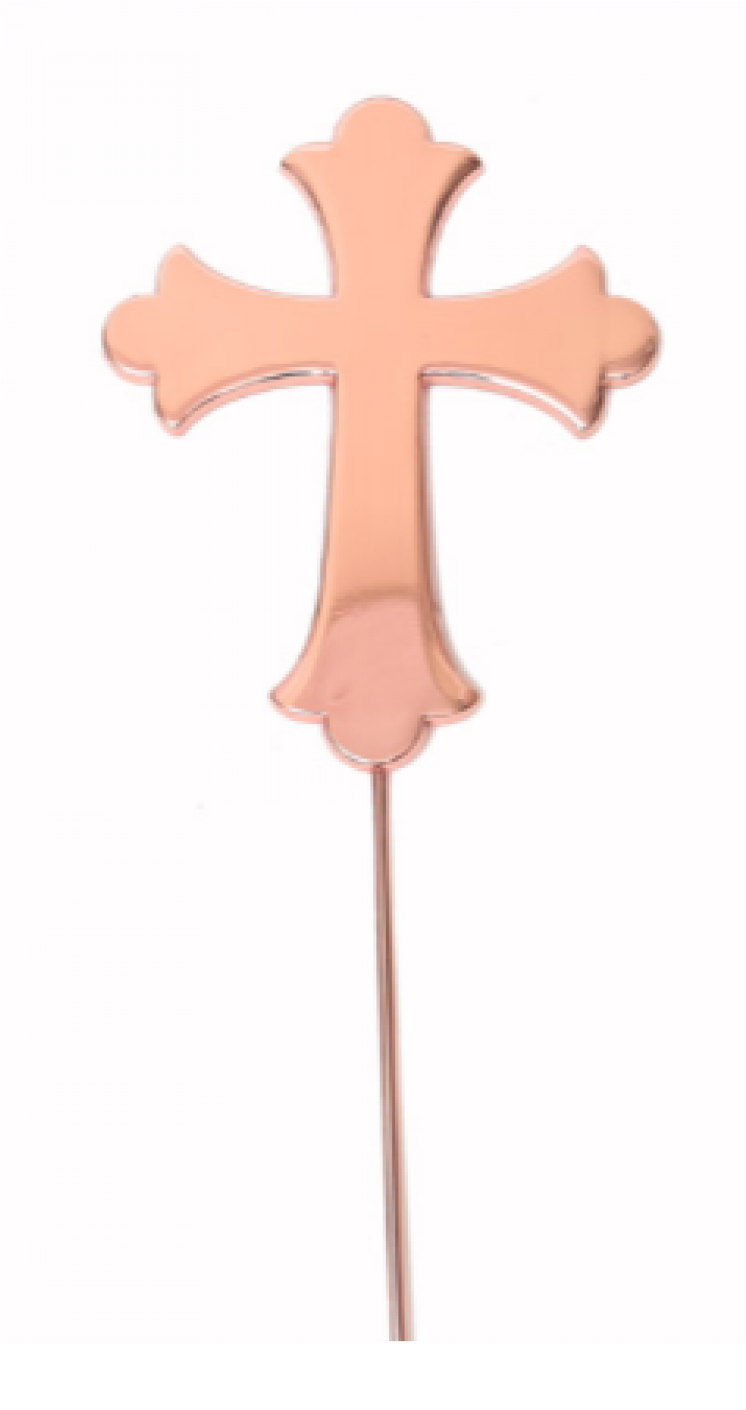 Cake Topper Cross Rose Gold - Cross (2000x2000), Png Download