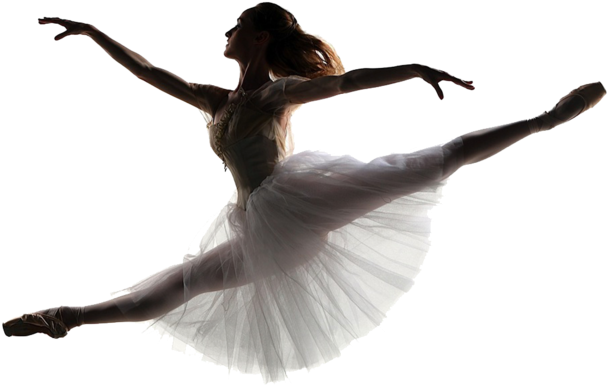 Ballet Dancer Split Jump (630x630), Png Download