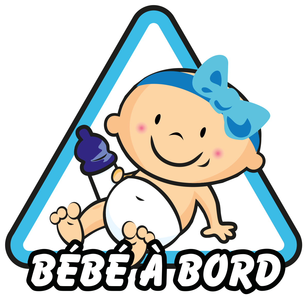 Sticker Bebe A Bord Garcon Ambiance Sticker Col Sand - Kleinkind Comic (1200x1200), Png Download